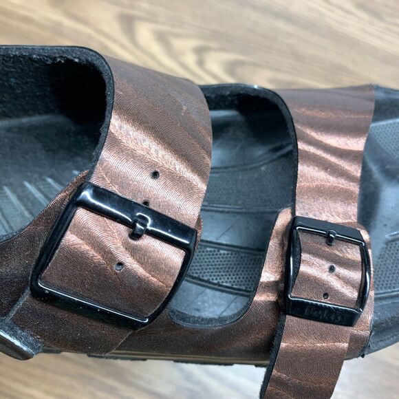 Birkenstock Birki's Haiti Copper Slingback Milano Sandals Slide Size 38 Womens 7 - Picture 9 of 12